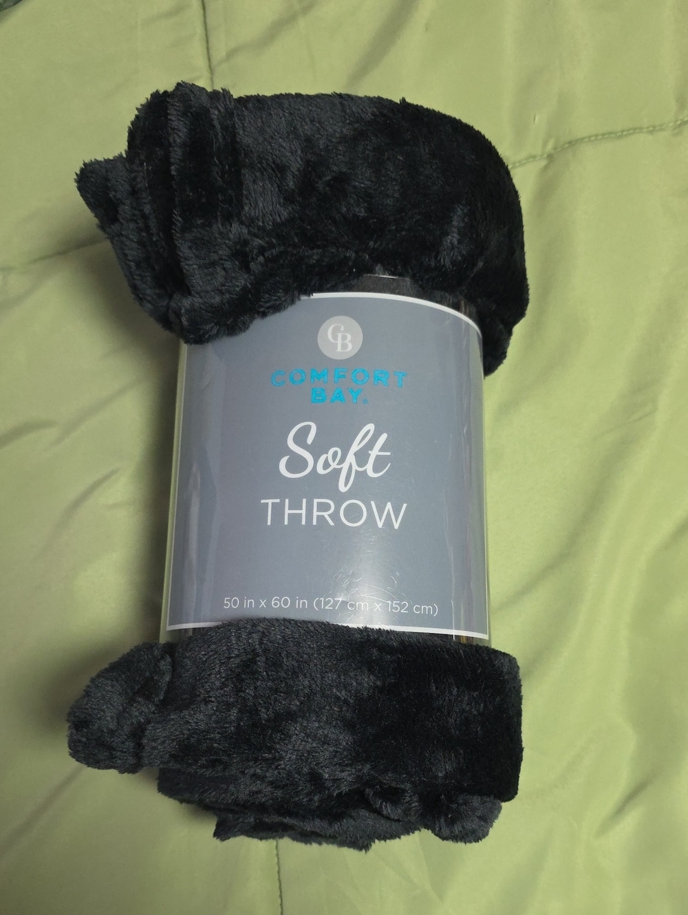 Comfort Bay Soft Throw Blanket - Black